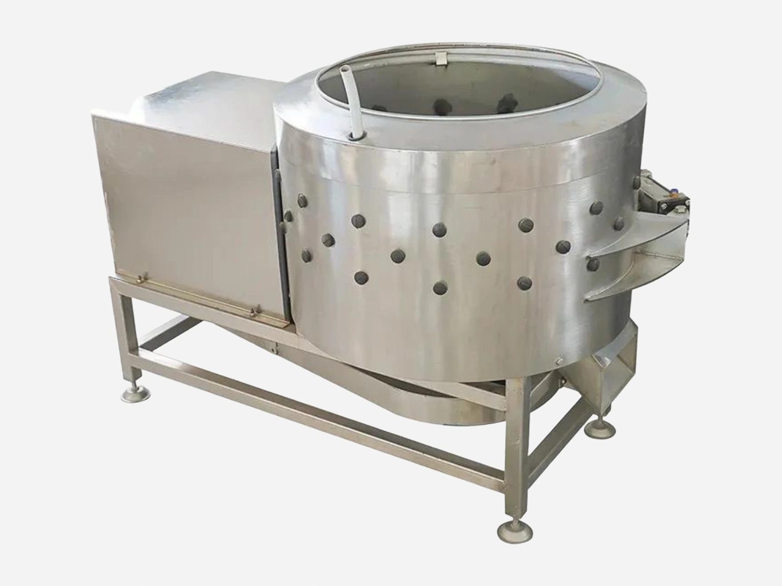 Batch drum poultry plucker